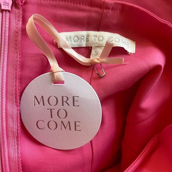 More To Come Sophia Midi Dress pink strapless sheath stretch Revolve new - Picture 10 of 10